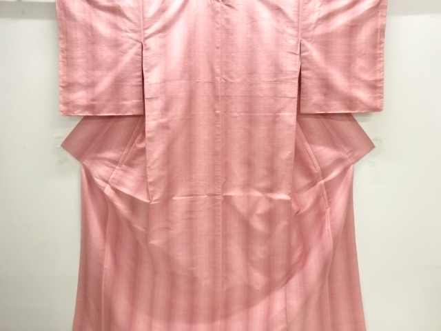 Striped woven hand-woven cotton pongee kimono